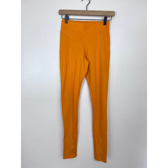 Forever 21 Orange High Rise Skinny Pants XS NWT - Picture 1 of 6